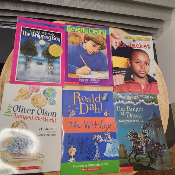 Junior Book Lot of 6 – The Witches, Henshaw, Whipping Boy, Jacket, Olson - Picture 1 of 7